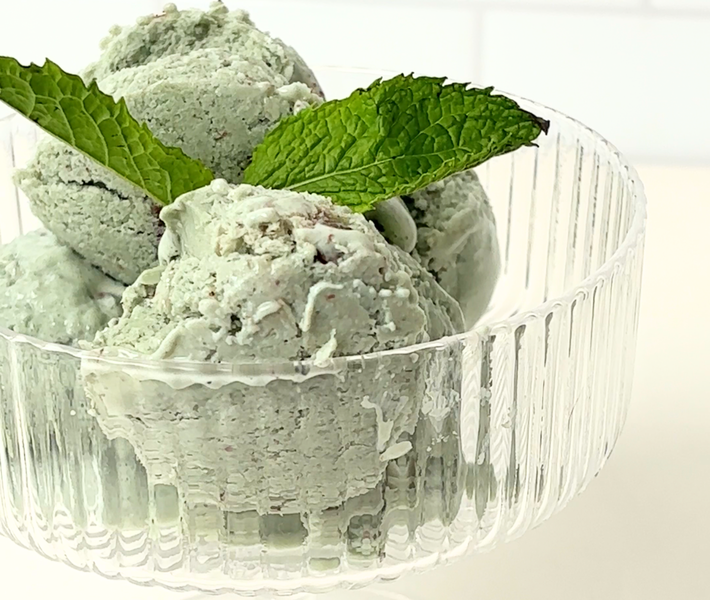 Chocolate Mint Cottage Cheese Ice Cream