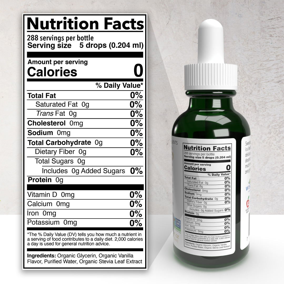 Organic Sweet Drops® Vanilla Crème 2 oz