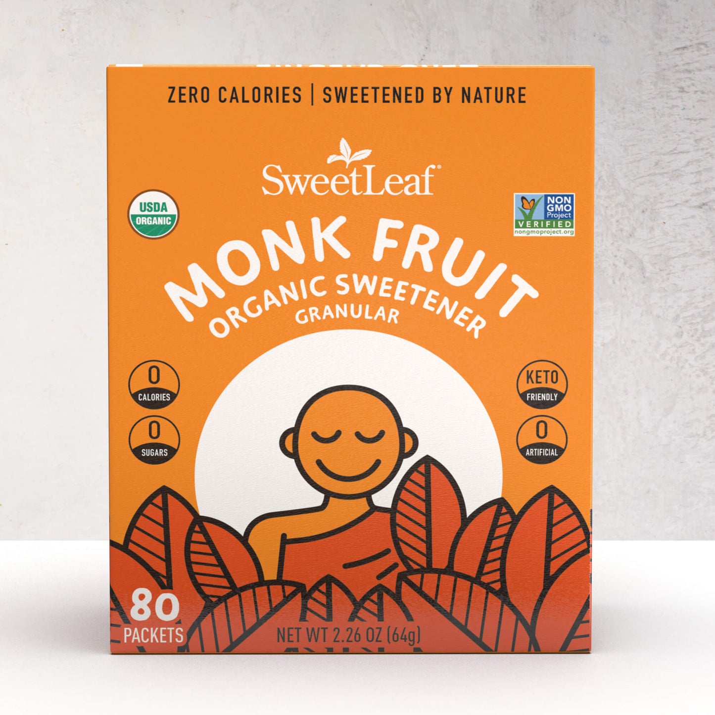 Granular Monk Fruit Sweetener, 80 packets