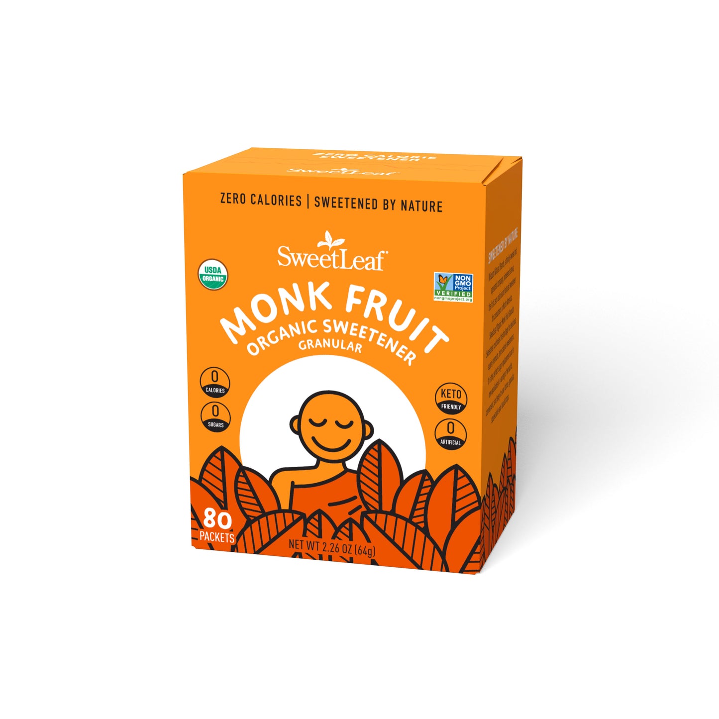 Granular Monk Fruit Sweetener, 80 packets
