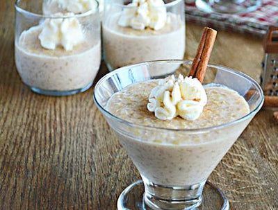 Sugar-Free Cinnamon Vanilla Rice Pudding