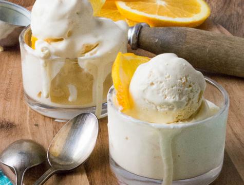 Sugar-free orange creamsicle ice cream