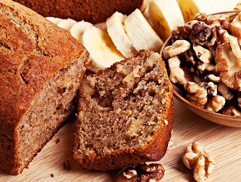 No-sugar-added banana bread