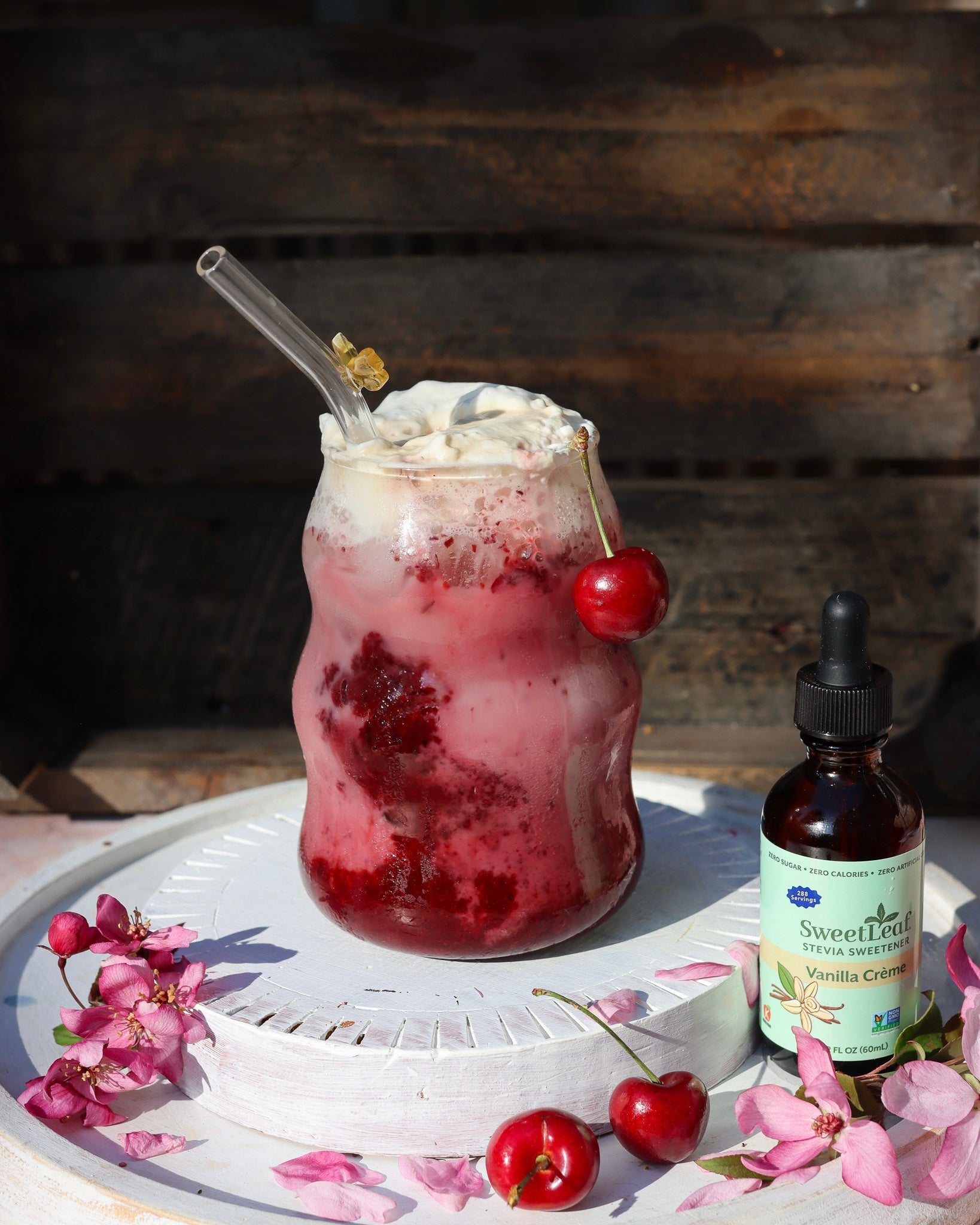 Cherry Vanilla Iced Latte