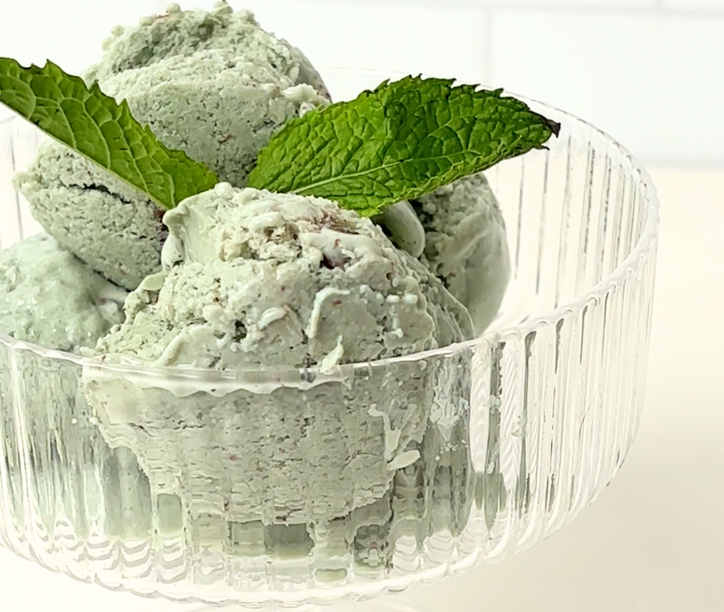 Chocolate Mint Cottage Cheese Ice Cream