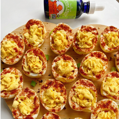 Spicy & Sweet Deviled Eggs