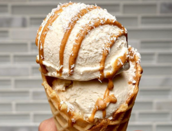 Vegan Salted Caramel Coconut Ice Cream