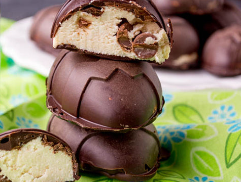 Sugar-free Cookie Dough Easter Eggs