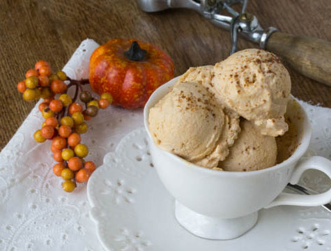 Low Sugar Single Serve Pumpkin Pie Ice Cream