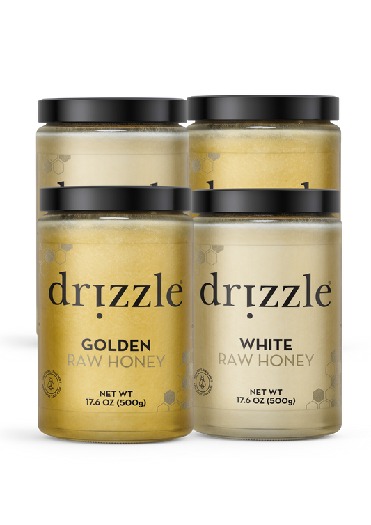 Golden & White Raw Honey (4 Pack)