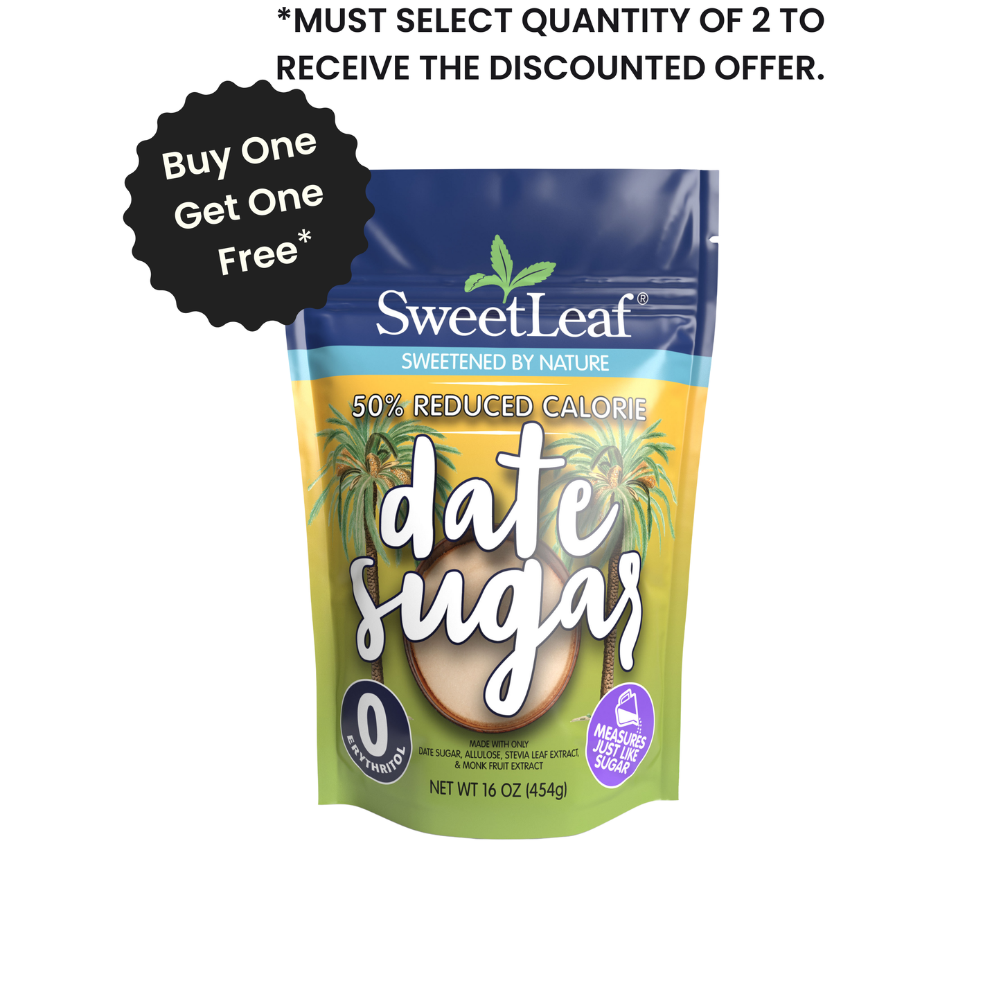 50% Reduced Calorie Date Sugar