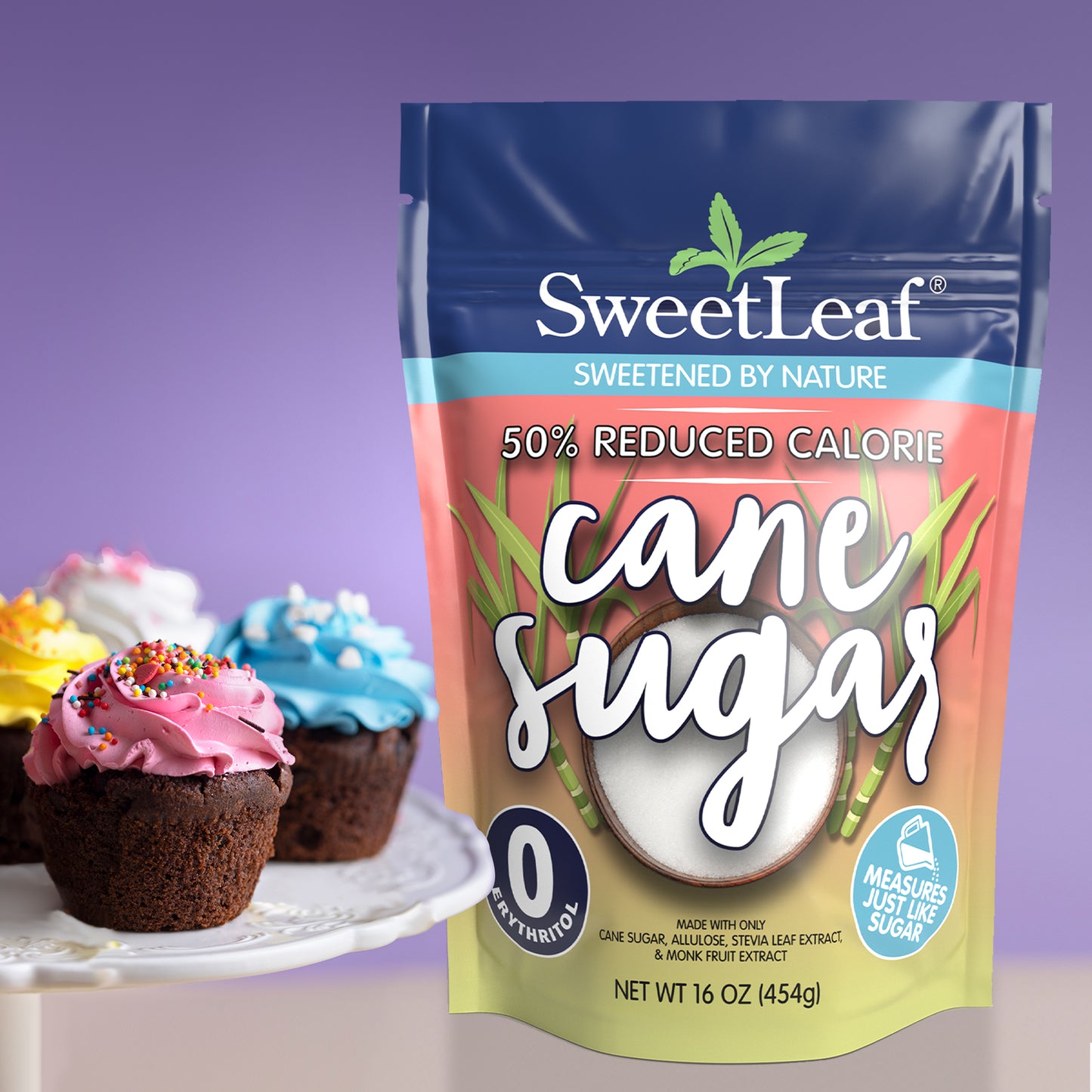 50% Reduced Calorie Cane Sugar