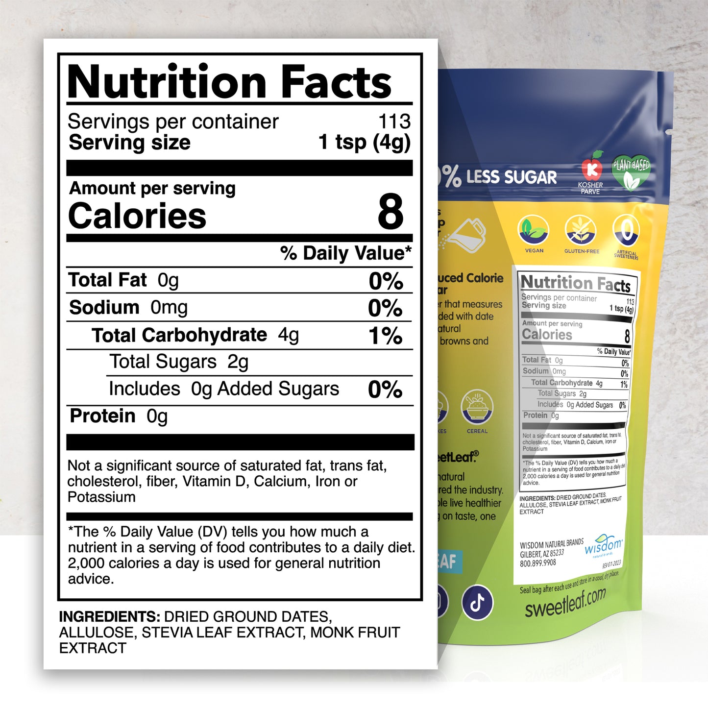 50% Reduced Calorie Date Sugar