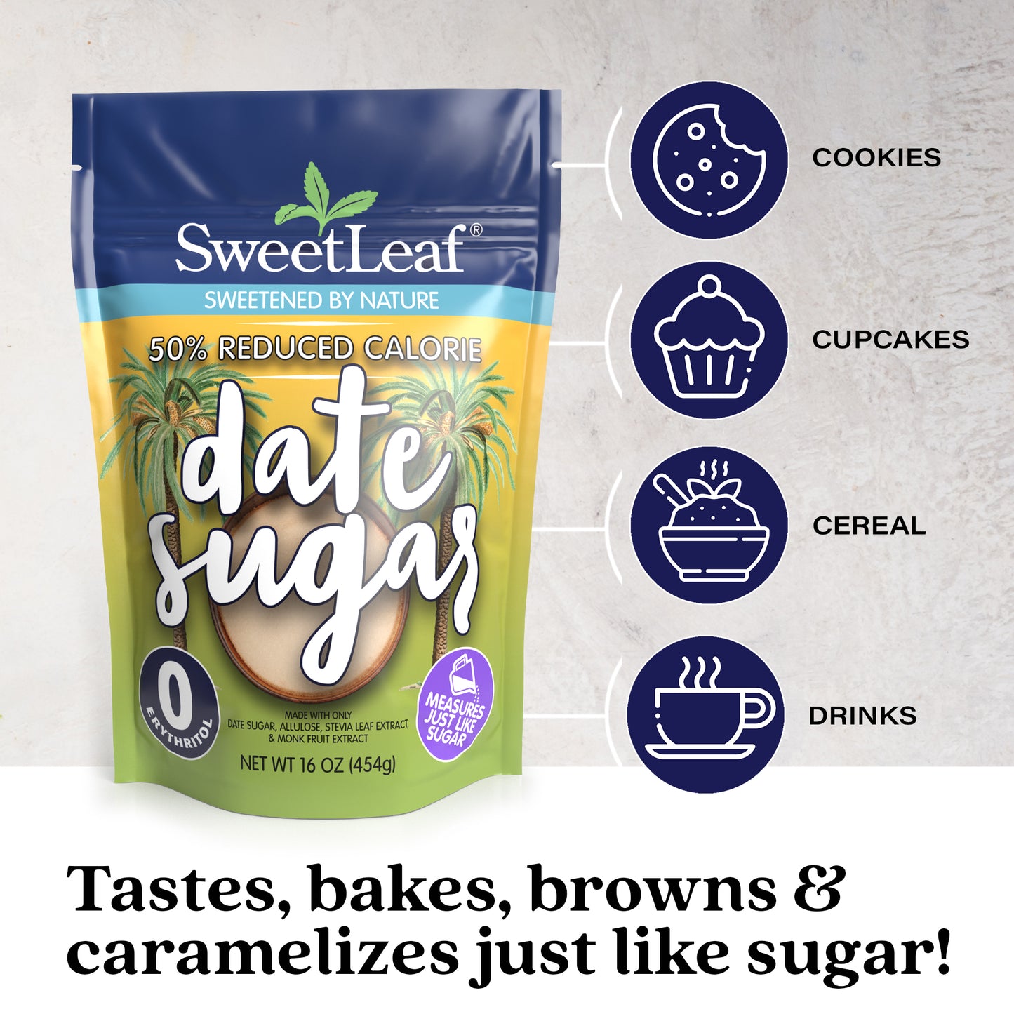 50% Reduced Calorie Date Sugar