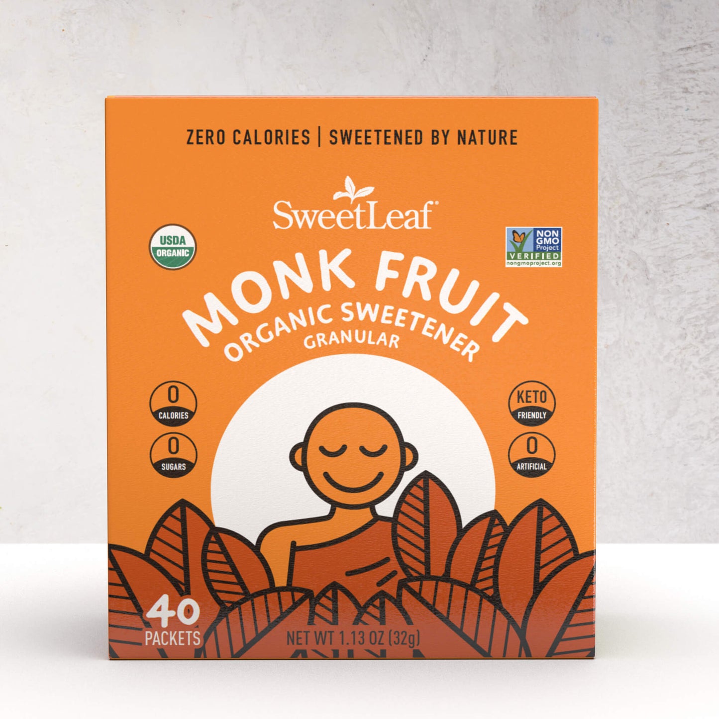 Granular Monk Fruit Sweetener, 40 packets