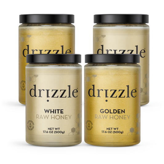 Golden & White Raw Honey (4 Pack) Get 10% off