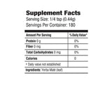 Yerba Matè Plain, Instant Herbal Tea, 180 servings